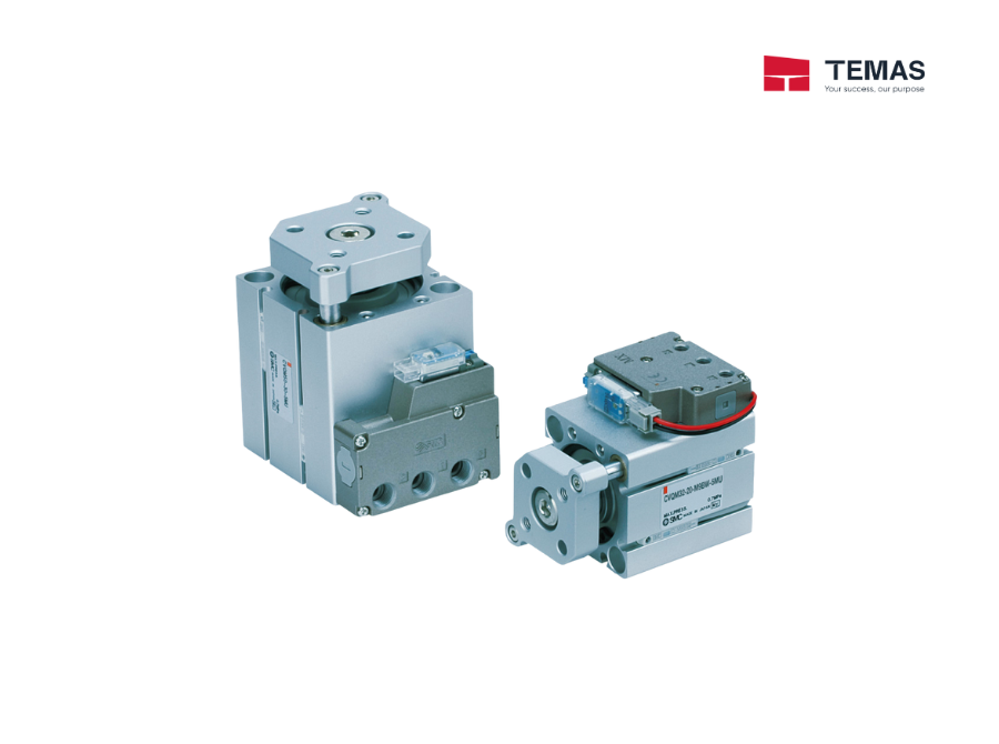 XY LANH GỌN NHẸ TÍCH HỢP VAN ĐIỆN TỪ TÍCH HỢP DẪN HƯỚNG SMC CVQM